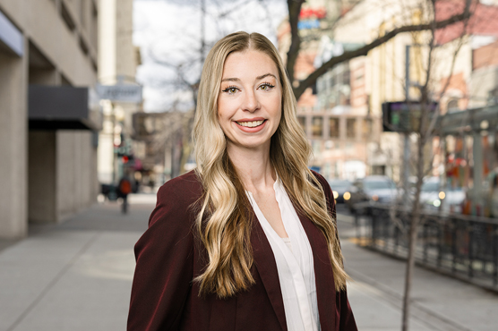 Kristen Hansen in Downtown Spokane