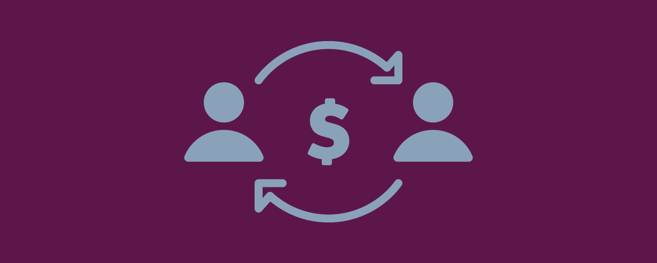 Illustration of money being managed