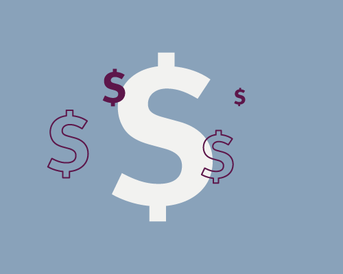 Illustration of dollar signs
