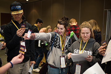 Photo of a student taking a selfie