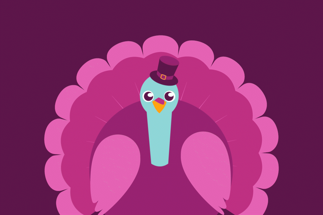 Animation of a turkey