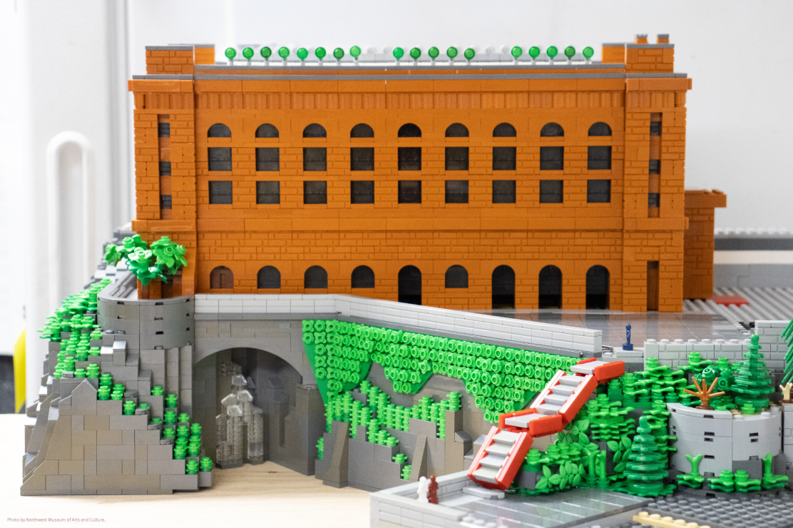 Historic Spokane building in Lego format. 