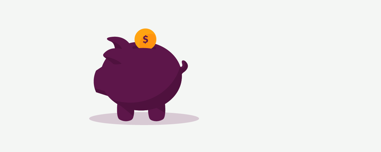 An illustration of a piggy bank.