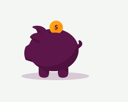 An illustration of a piggy bank.