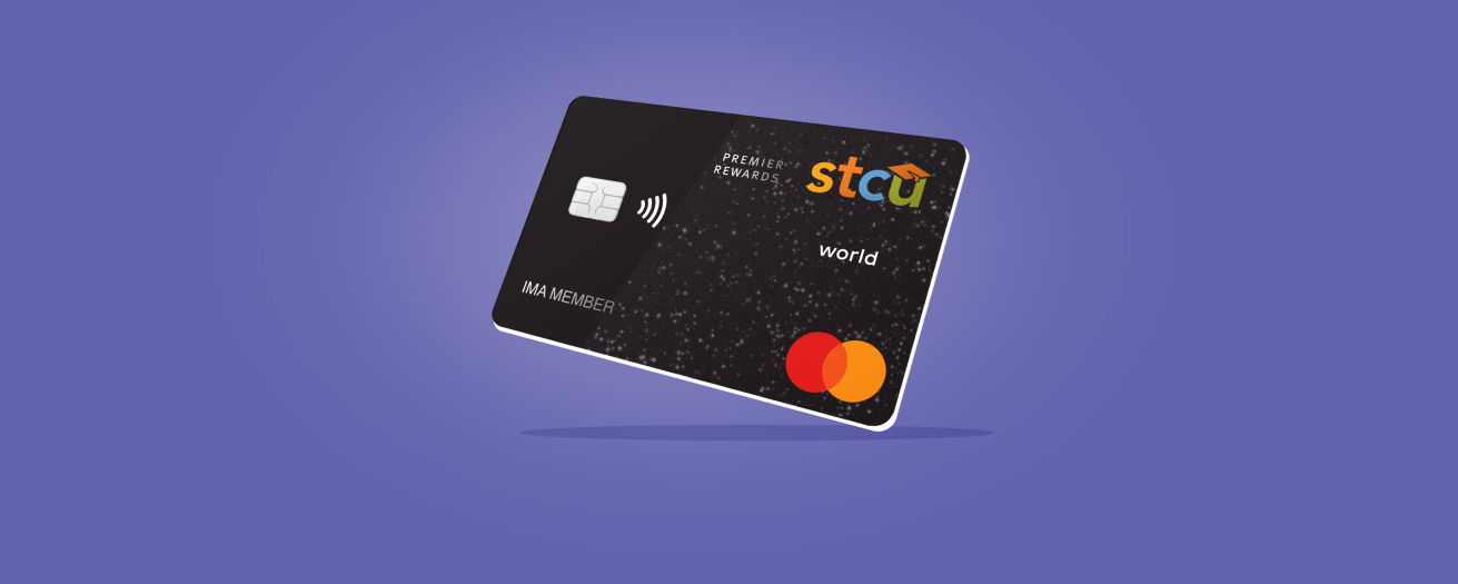 Illustration of a shiny, black credit card