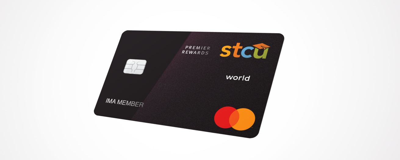 Illustration of a shiny, black credit card