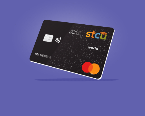 Illustration of a shiny, black credit card