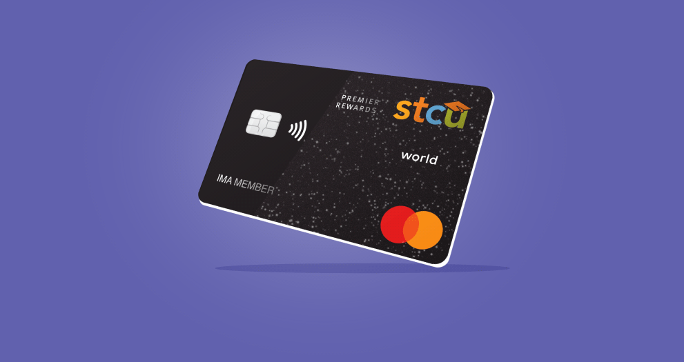 Illustration of a shiny, black credit card