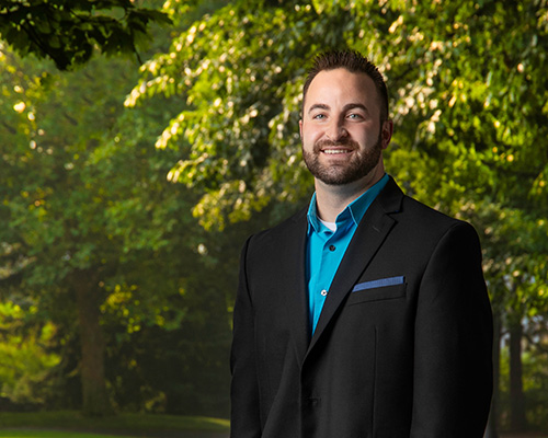 Investment Services Coordinator Travis Clemons in Riverfront Park