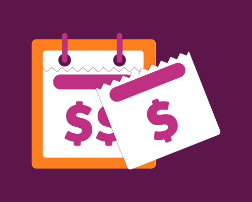 Illustration of dollar bills