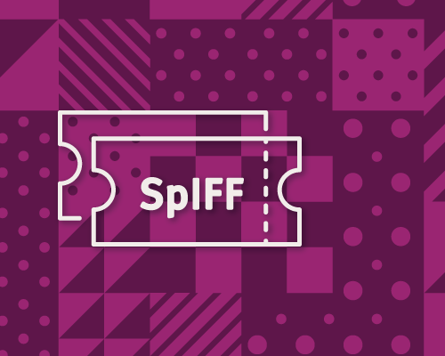 An illustration of a SpIFF movie tickets on purple backdrop.